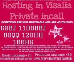 Visalia escorts - 60bj/ 80ss /120hh/180hr HOSTING AT A HOUSE