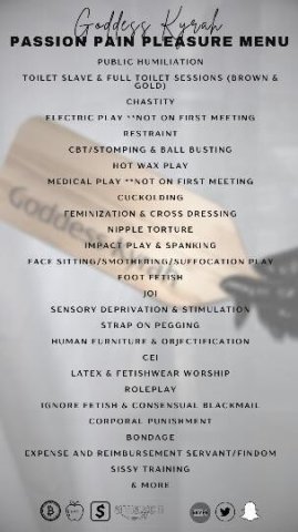 BDSM 🔗 Mistress/Goddess/Master Kyrah ⛓ www.KyrahRayne.com ♥ FETISH: DOM: ⛓ Goddess Kyrah - 1