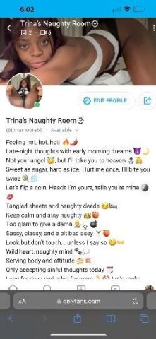 JOIN TRINA'S NAUGHTY ROOM 💦19years old girl from fresno Ca ONLYFANS😘Explore my tantalizing curves 🍑🔥Private videos and pics await!Join me for a daily dose of seduction! - 1