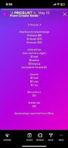Swedish Sensual Massage ONLY! booking for MONDAY 9/9/24 - 1