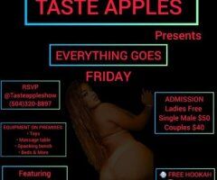 🍎TASTE APPLES🍎 presents 💦 EVERYTHING GOES FRIDAY 👅THE WAY YOU WANT IT 🍑 DROP YOUR LOAD 👅OPEN PLAY ROOMS 💦 GLORYHOLE & GANGBANGS - Image 5