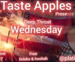 NEW LOCATION HUNTSPOINT AREA 🍎TASTE APPLES🍎 presents 💦 DEEP THROAT WEDNESDAY 👅THE WAY YOU WANT IT 🍑 DROP YOUR LOAD 👅OPEN PLAY ROOMS 💦 GLORYHOLE & GANGBANGS - Image 2
