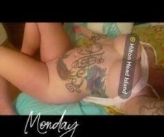 busty red haired white girl with tattoos on hhi - Image 3