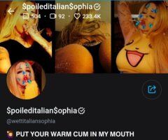 Muncie escorts - 💙 IF U WANNA SEE ME ➡ MESSAGE ME ON MY 💦𝙊𝙉𝙇𝙔𝙁𝘼𝙉𝙎💦 AND I WILL MESSAGE YOU BACK ⬇ 𝙄𝙉𝙎𝙏𝘼𝙉𝙏𝙇𝙔 PRESS DOWN ON MY ONLYFANS LINK BELOW AND PRESS OPEN 👇 https://onlyfans.com/wettitaliansophia - 26