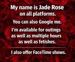 ❤EROTIC VERFIED EBONY ❤ IG:VIPJADEROSE: LETS HANG🎉OUTCALLS & FACETIME SHOWS😍 24/7 NO QV - 27 - Image 8