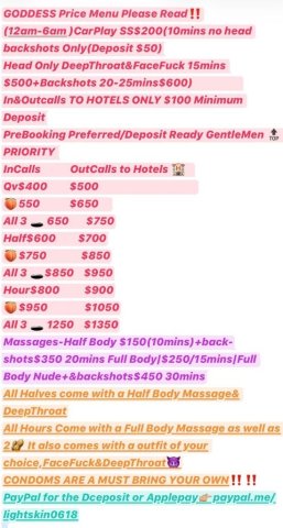 🗣I operate a certain way if you cant handle/respect it then im not for you😉🗣PREBOOKING Preferred🤏35+I Prefer (34&Younger$100fee)804 Numbers I prefer - 21 - 1