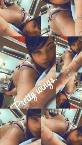 Oklahoma City Female Escort — Money Play, thick short look with butterfly tattoo - 1