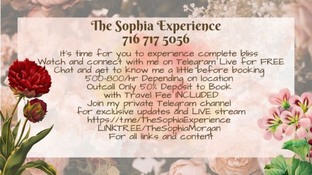 Sophia Morgan — Outcall Only (Deposit to Book) — Bronx, NY - 1