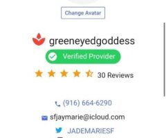 Bethesda Female Escort — SFJadeMarie (verification to book) - Image 12