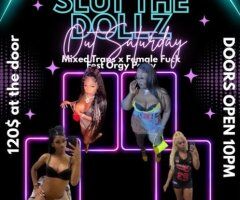 Bronx Weekend Party: Mixed Trans X Female Orgy — VIP Room - Image 7