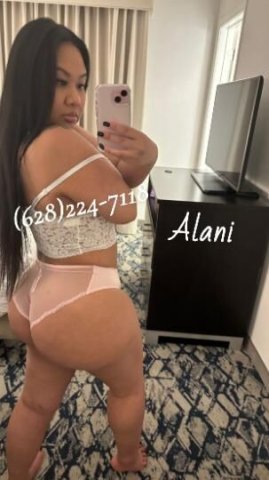 Alani Exotic Asian Bombshell Visiting (San Jose) — Curvy, Smooth Tan, Long Black Hair - 1