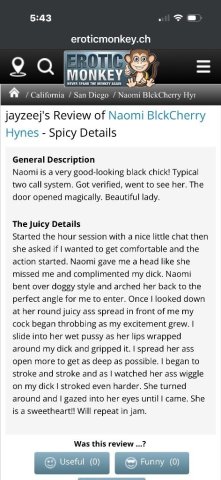 Naomi in Vista — Full Service Incall, Mature Escort - 1