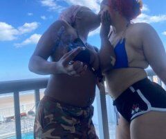 Honey N Skyy in Daytona Beach — Lesbian Beach Kissing & Oral (Two Girls) - Image 5