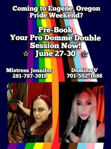 Mistress Jennifer in Eugene, OR — Private Incall/Outcall Sessions (June 27–30) - 1