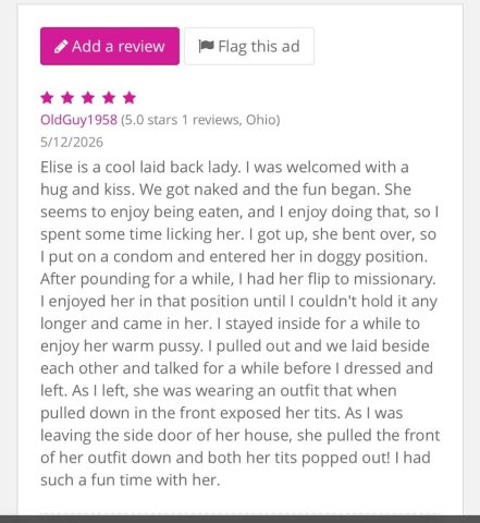 Elise — Mature GFE/VIP Escort (No Calls, Text Only) - 1