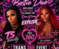 Brooklyn Bestie Duo Event — TS Beauty & RemStar Throat Goat (One Night) - Image 4