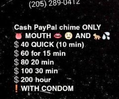 Birmingham Female Escort — Incall downtown BHAM area, $40/10 min - Image 11