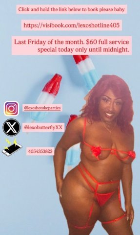 Oklahoma City Female Escort — last Friday of the month special - 1