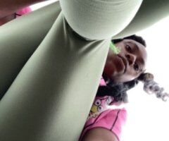 Well-versed Ebony escort in a dress — Manhattan car dates - Image 3