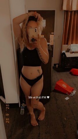 Petite Blonde Blue-Eyed Female Escort in Buffalo, NY — Raincoats Required - 1