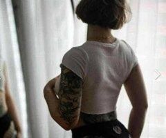 Dallas Female Escort — Tattooed Curly-Haired Nerdy Bombshell - Image 4