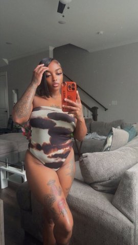  Reyvin — Heavily Tattooed Chocolate Girl in Redding, CA (VIP Companion + Nuru Massage) - 1