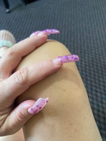 Violet Foxglove — Mature GFE & BBFS, pegs, feet & rimming (Bakersfield) - 1
