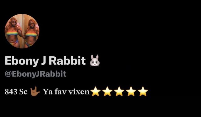 Ebony J Rabbit — Cum See What You’ve Been Missing, Incalls (South Carolina) - 1