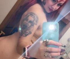 Salem, Oregon  Red demon girl — red hairstyle, white smooth skin - Image 2