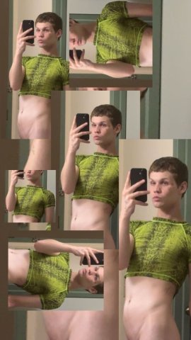 🟢 Slim, Brunette twink w/ blue eyes 😘 - 1