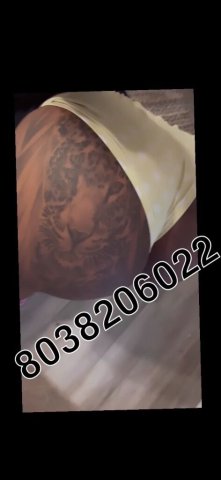 Columbia SC In-Call Female Escort — Coke Bottle Shape Soft Ass - 1