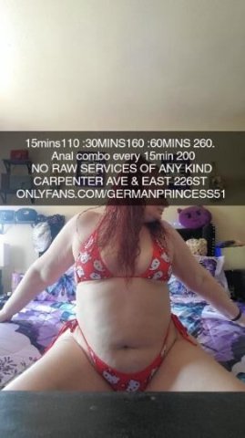 Bronx Incalls Female Escort — 15/30/60 min sessions, head doctor clicker - 1