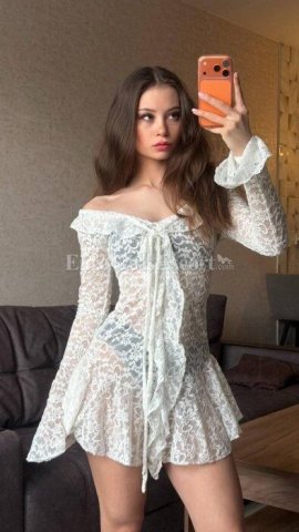 Kira (21) — Female Escort, Incall/Outcall (Dubai), Brown Eyes & Long Brown Hair - 1