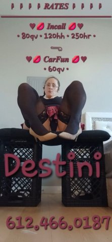 Tuesday Specials — Des t in i ni (Adult) • Incall & Carfun rates - 1