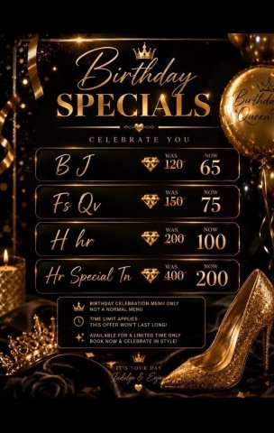 Birthday Specials Available Rn!!!✨👑🎂 - 20 - 1